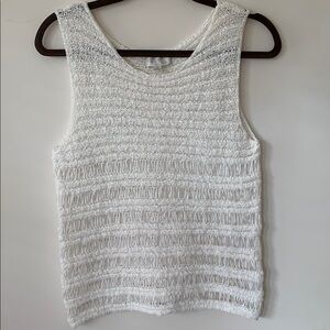 Olive & Oak Cream woven Tank Top women’s SZ Medium